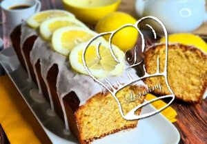 Cake au citron moelleux avec glaçage