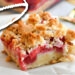 Carres aux fraises facon crumble vegetalien