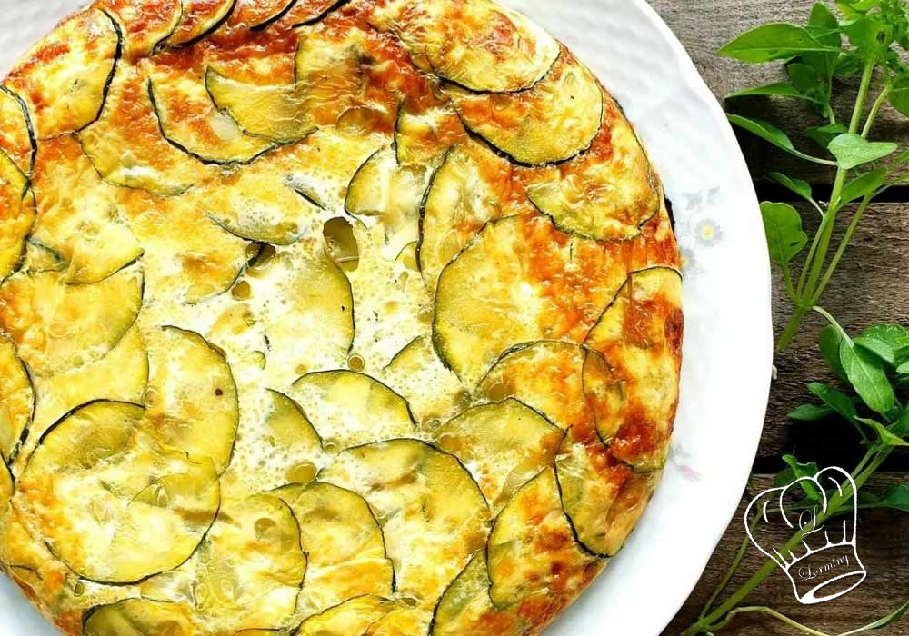 Flan de courgettes au basilic et parmesan