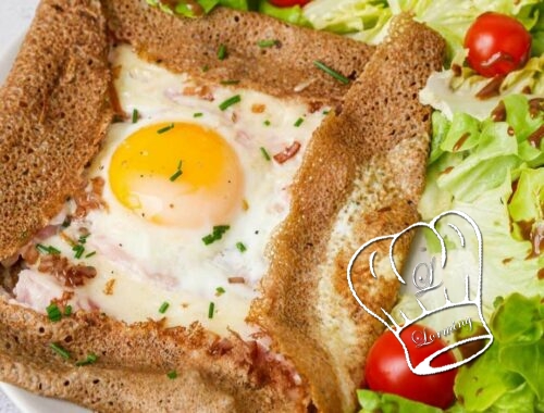 Galette au jambon oeuf et fromage