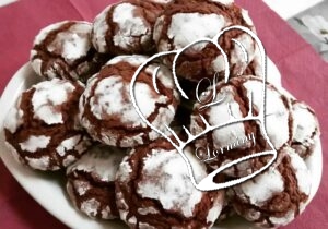 Gâteaux moelleux craquelés au chocolat
