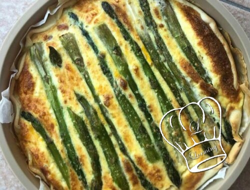 Quiche aux asperges munster et jambon