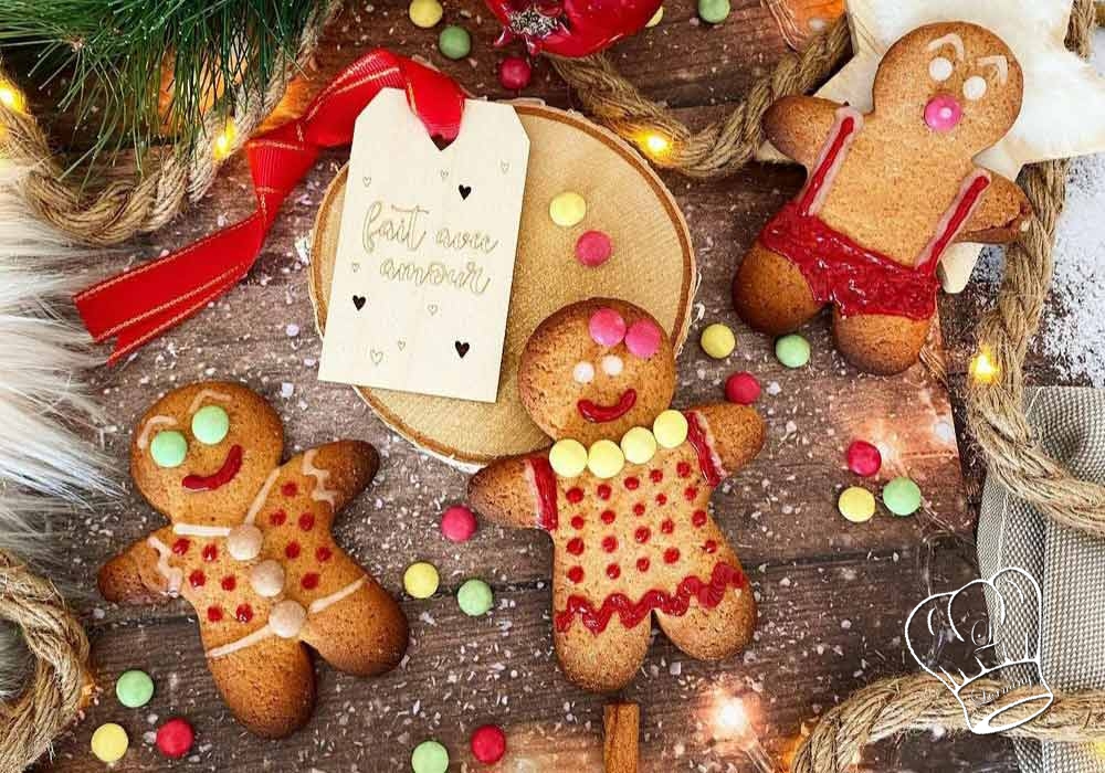 Biscuits bonhomme de noel de pain depices