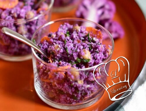 Taboule de chou fleur violet