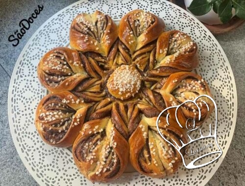 Brioche etoile a la cannelle