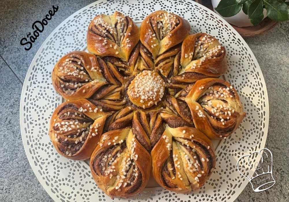 Brioche etoile a la cannelle