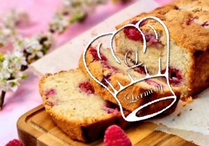 Cake aux framboises