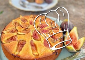 Gâteau aux figues fraîches et amande