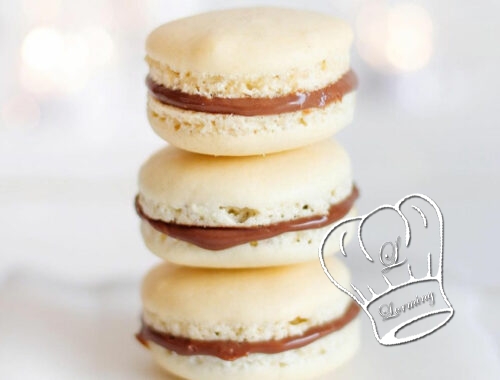 Macarons a la ganache chocolat caramel