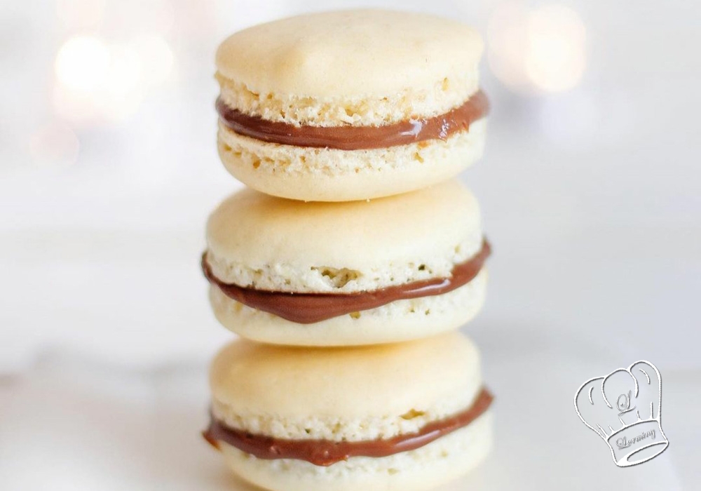 Macarons a la ganache chocolat caramel