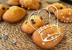 Madeleines maison au pépites de chocolat ou sucre perlé