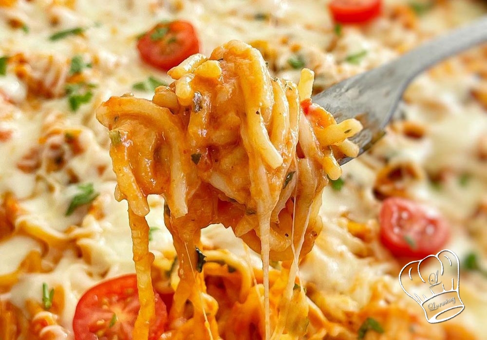 One pot pasta aux tomates mozzarella et basilic