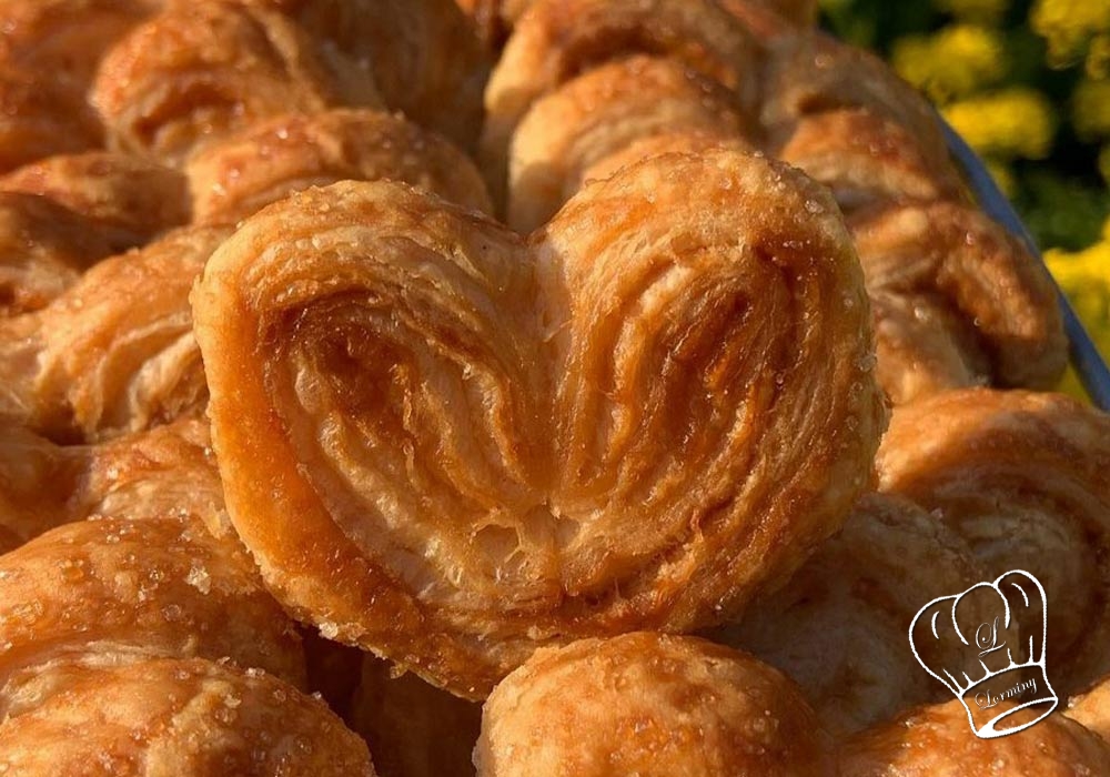 Palmiers maison au sucre