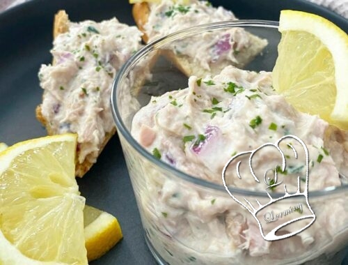 Rillettes de thon au fromage blanc et au citron