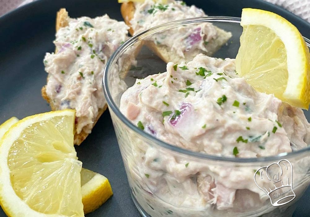 Rillettes de thon au fromage blanc et au citron