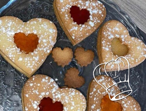 Sables coeur a la confiture pour la saint valentin