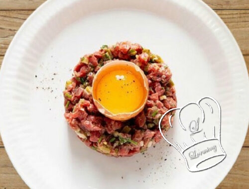 Tartare de boeuf facon bistrot