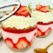 Verrines aux fruits rouges creme chantilly et speculoos