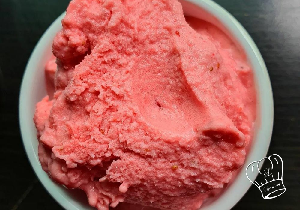 Glace a la fraise express