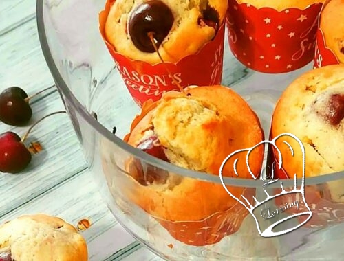 Muffins moelleux aux cerises