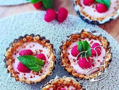 Tartelettes healthy aux framboises