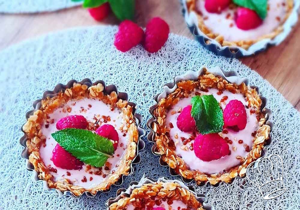 Tartelettes healthy aux framboises