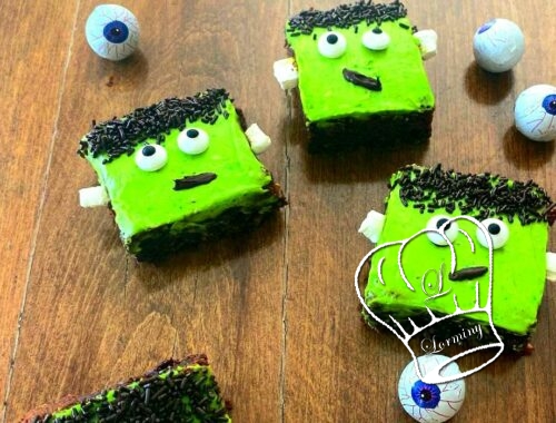 Frankenstein brownies