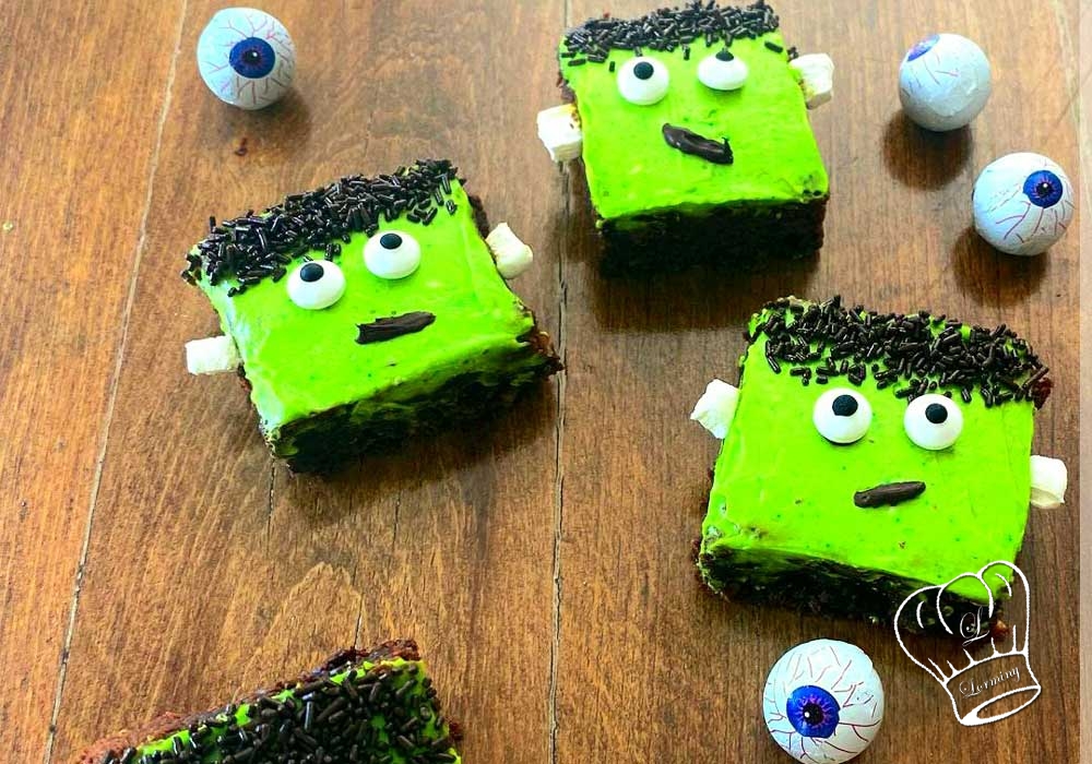 Frankenstein brownies