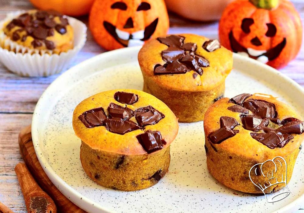 Muffins a la courge et au chocolat