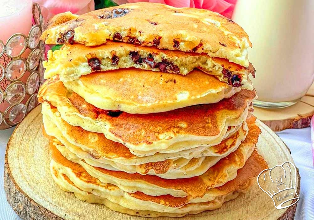 Pancakes aux pepites de chocolat