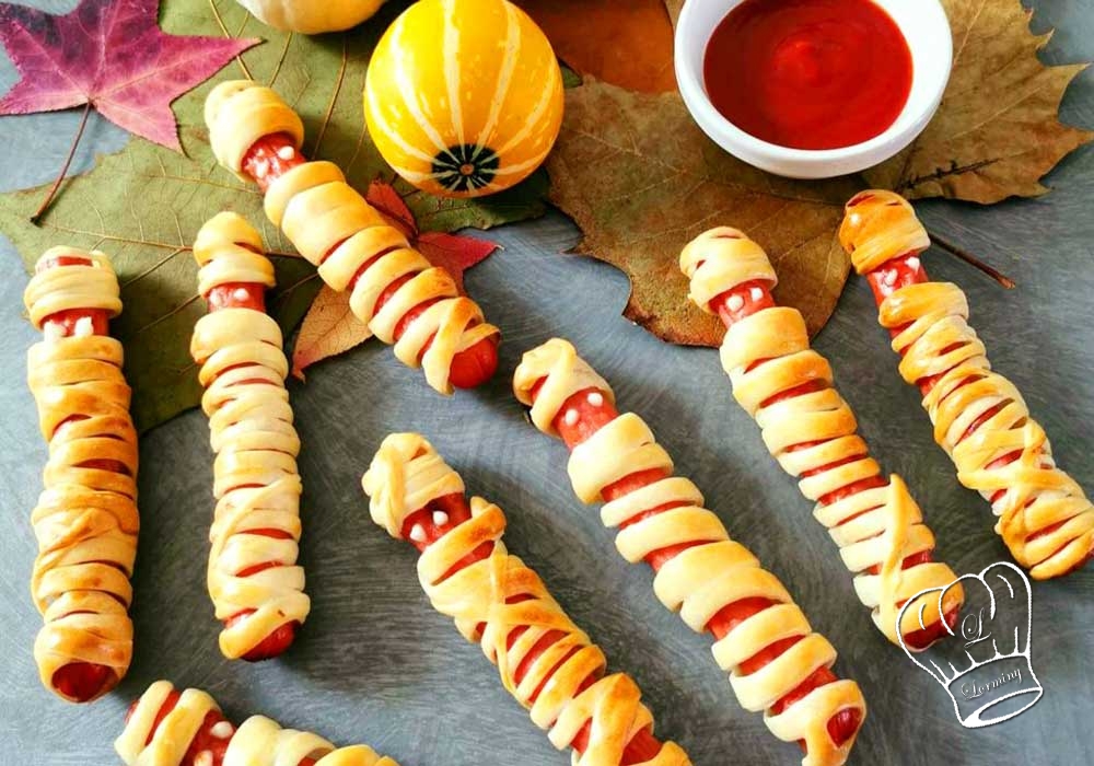 Saucisses momies pour halloween