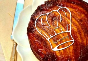 Gâteau renversé aux bananes caramélisées
