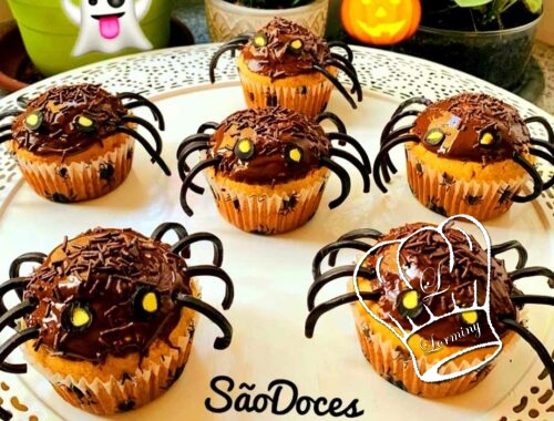 Muffins araignees pour halloween
