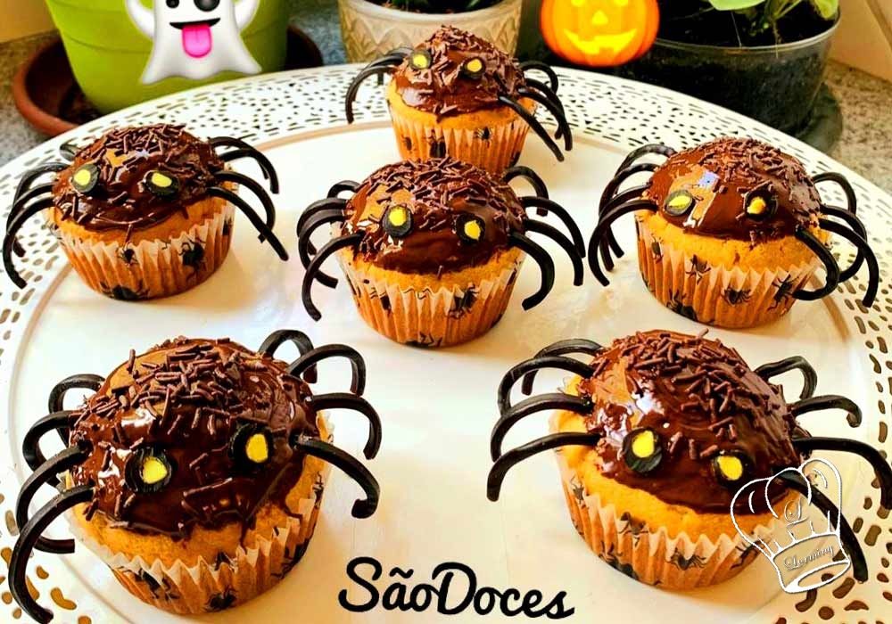 Muffins araignees pour halloween