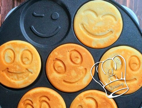 Cuisson pancakes smiley