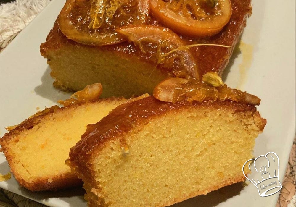 Cake a lorange et a la vanille