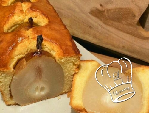 Cake aux poires entieres