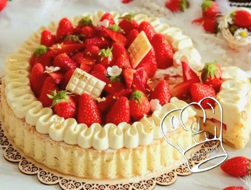 Fraisier facon tarte renversee