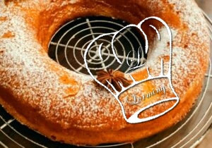 Bolo de fubá aux pommes
