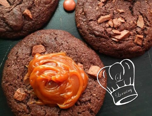 Cookies tout chocolat et peanut butter