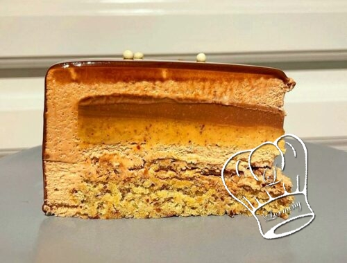 Entremet chocolat au lait et noisettes