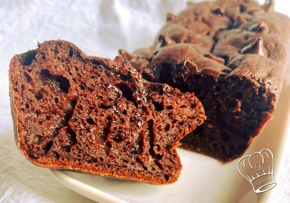 Gateau au chocolat et a la compote de pomme