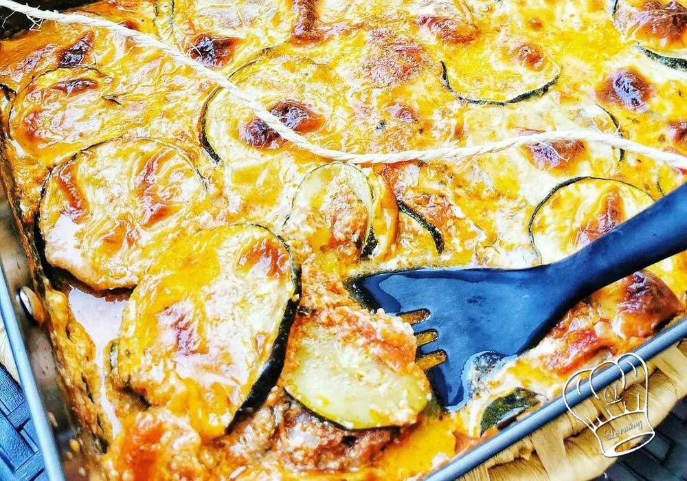 Lasagnes aux courgettes et viande hachee