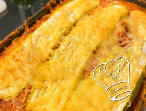 Lasagnes de courgettes sauce tomate a la viande hachee