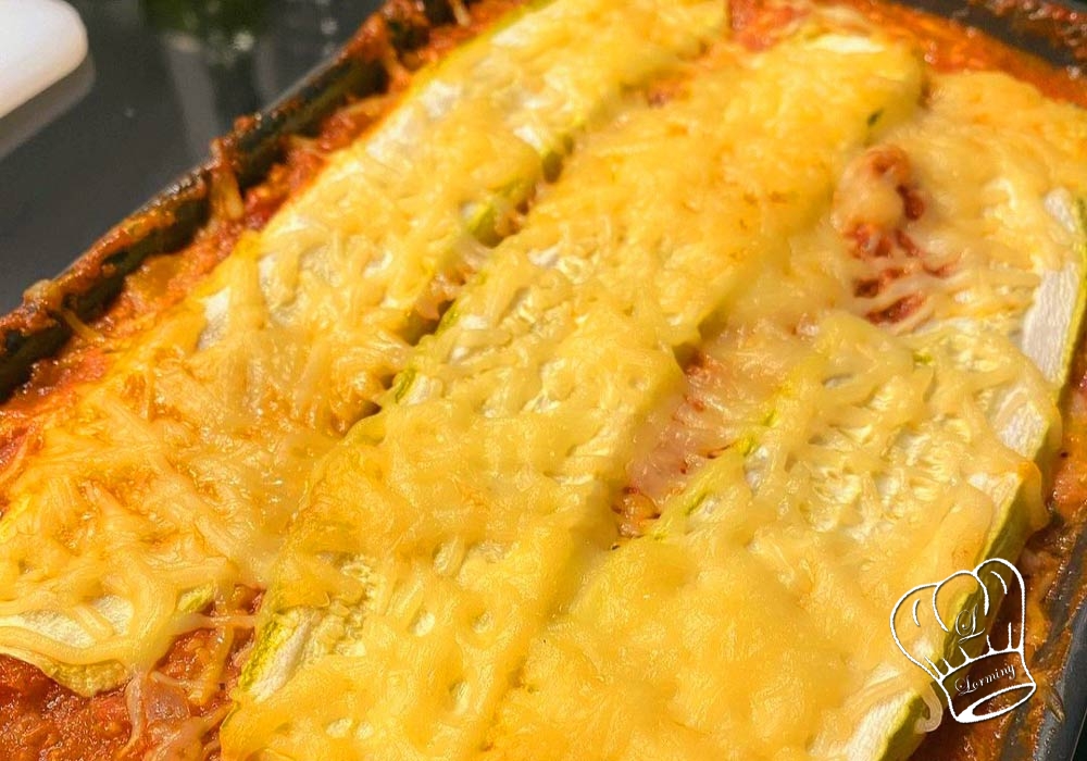 Lasagnes de courgettes sauce tomate a la viande hachee