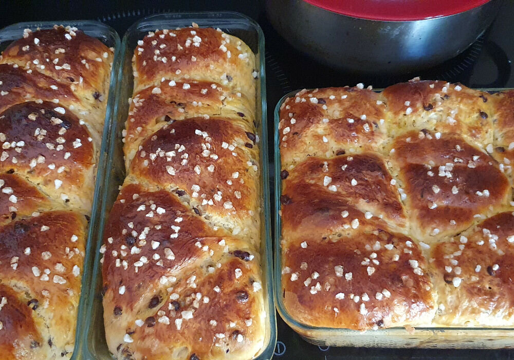 Brioche nature ou pépites de chocolat