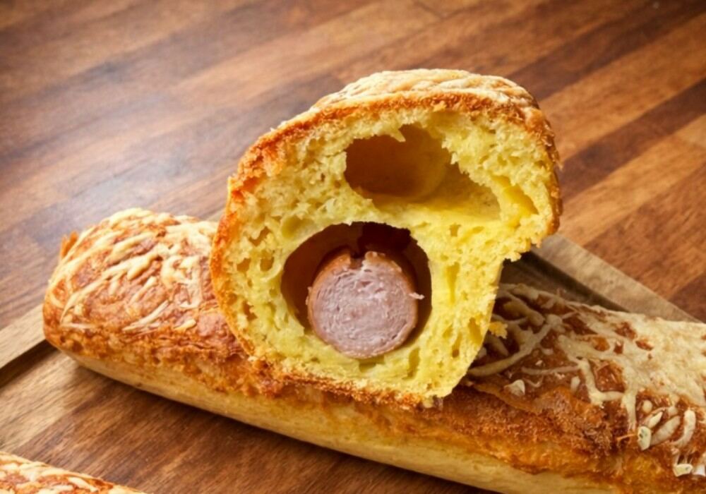 Cake aux knacki & comté