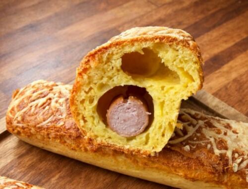 Cake aux knacki & comté