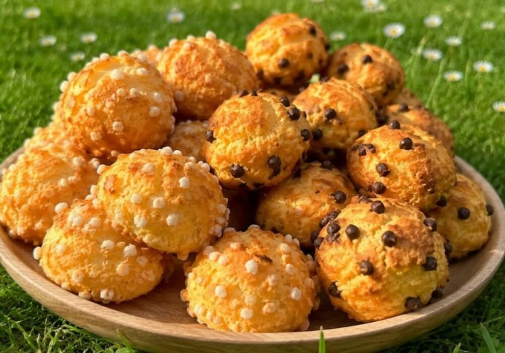 Chouquettes au sucre perlé ou aux pépites de chocolat