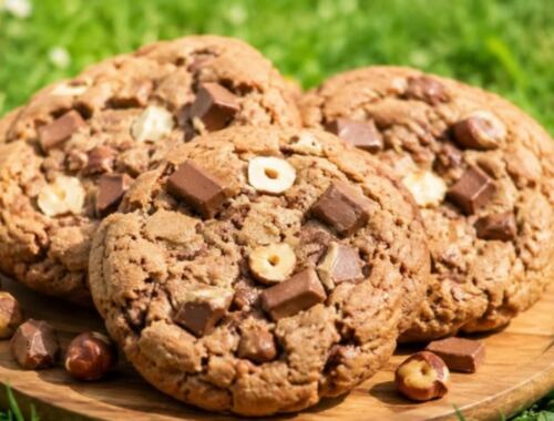 Cookies chocolat au lait & noisettes (10 à 12 gros cookies)